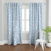 Tossed Boats in Cornflower Blue Curtain Panel