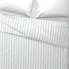 Watery Stripes Duvet Cover in Meadow Sage