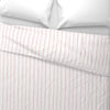 Watery Stripes Duvet Cover in Shell Pink
