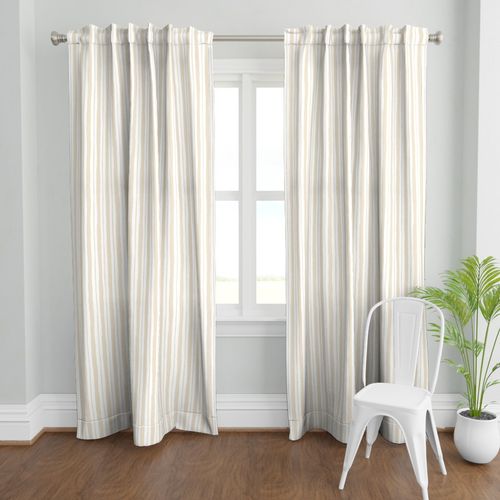 Watery Stripes Curtain Panel in Sand