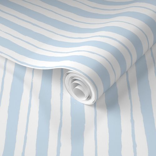 Watery Stripes in Sky Wallpaper Front