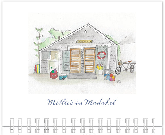 2025 Front Porch Studio Nantucket Wall calendar