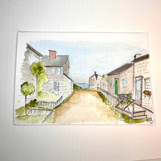 Bluff Walk Postcard Watercolor