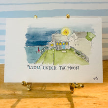  Lydia Cottage under the Moon Postcard
