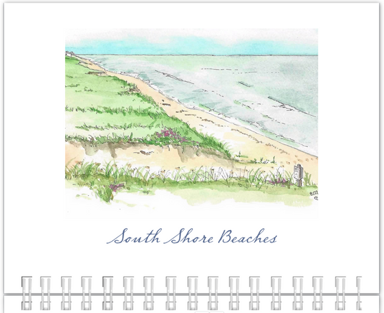 2025 Front Porch Studio Nantucket Wall calendar