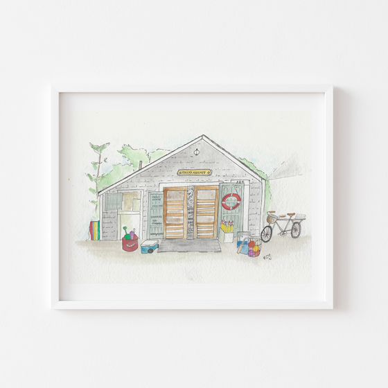 Millie's Market Art Print