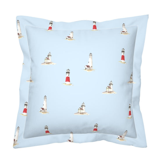 Nantucket Lights in Sky Euro Shams