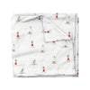 Dancing Stars in Blue Sky Lumbar Pillow