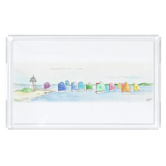 Nantucket Rainbow Fleet Tray