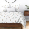 Tossed Boats in Cloud Duvet Cover