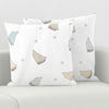 Tossed Boats in Cloud Throw pillow