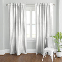  Watery Stripes in Fog Curtain Panels