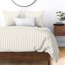  Watery Stripes Duvet Cover in Sand