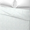 Watery Stripes Duvet Cover in Seaglass