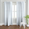 Watery Stripes Curtain Panel in Sky