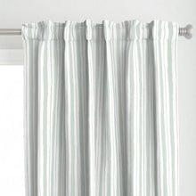  Watery Stripes Curtain Panel in Meadow Sage