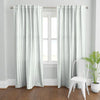 Watery Stripes Curtain Panel in Meadow Sage