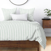  Watery Stripes Duvet Cover in Meadow Sage