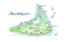  Whimsical Nantucket Map Print