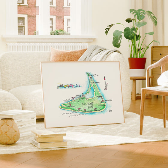 Whimsy Nantucket Map