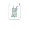 Hydrangea Swimsuit Art Print