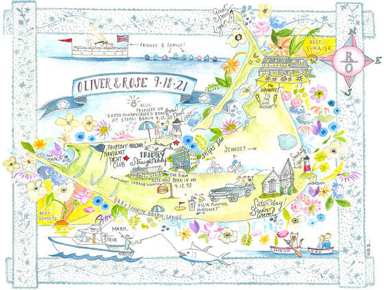 Custom Nantucket Maps